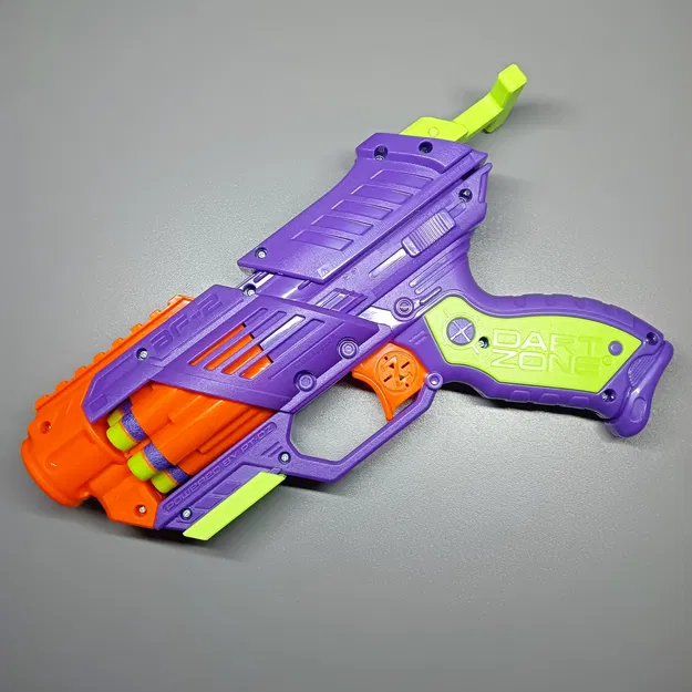 Độ Chế T-Pull, Kính Ngắm, Nắp Che Ray, Đệm Lò Xo cho Blitzfire 2 (Dart Zone Nitroshot) - Image 1