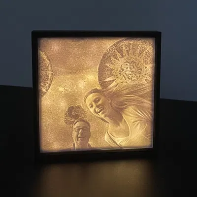 Khung ảnh lithophane tối giản
