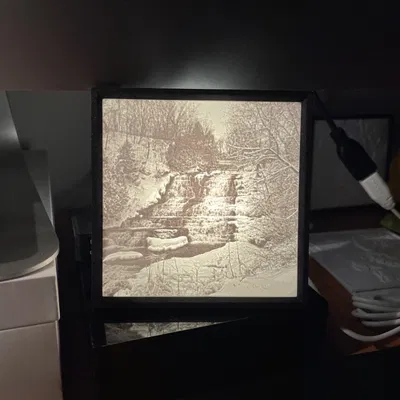 Khung ảnh Lithophane Halvklart