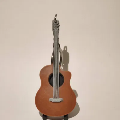 Móc Khóa Mini Guitar (Không Dùng AMS)