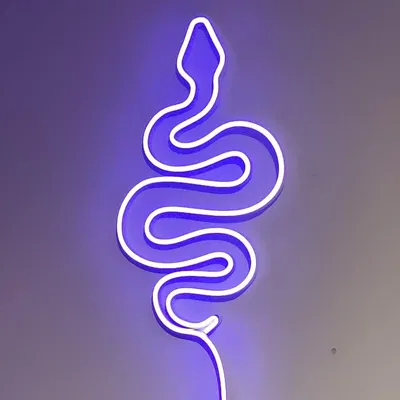 Tranh Rắn Treo Tường LED