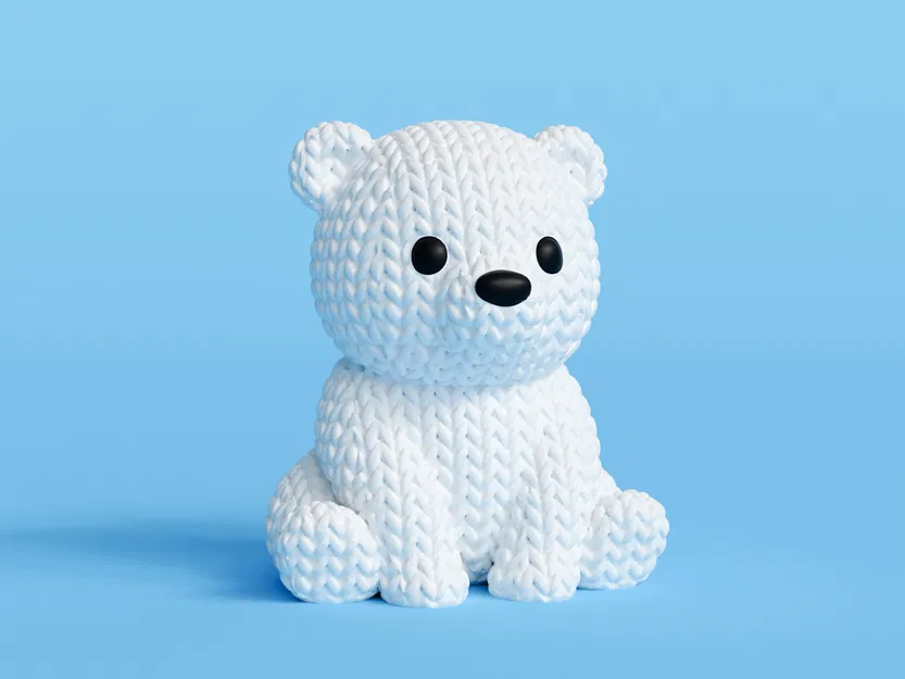 Gấu Bắc Cực Đan Len - Image 1