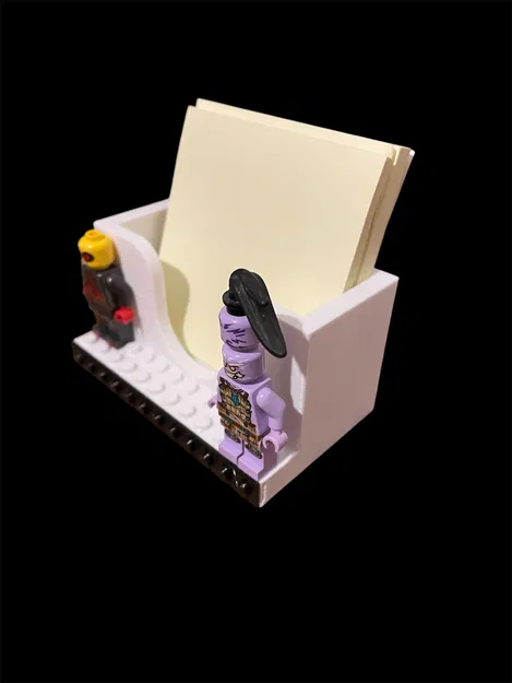 Chân Đế Giữ Giấy Ghi Chú 75x75 Có Trang Trí LEGO | Đế Bàn (Không Cần Support) - Image 3