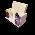 Chân Đế Giữ Giấy Ghi Chú 75x75 Có Trang Trí LEGO | Đế Bàn (Không Cần Support) - Thumbnail 3