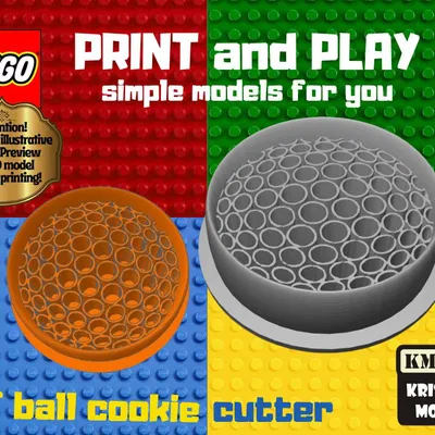 Khuôn Cắt Bánh Hình Trái Banh Golf