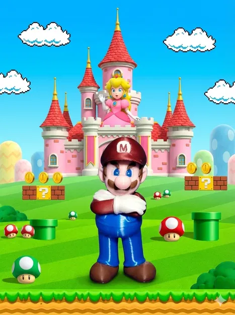 Tượng Siêu Mario Nhiều Màu Độc Đáo - Image 1