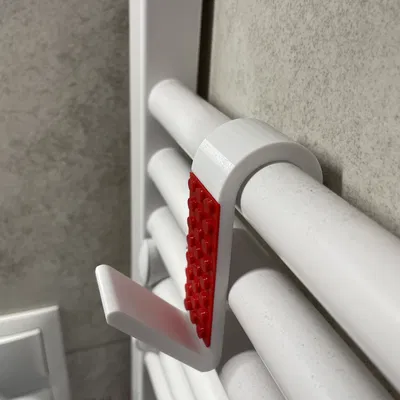 Móc Tắt Nóng Lạnh Phòng Tắm Kiểu LEGO | Treo Khăn Cho Ống Ø23/24 mm | In Hai Màu