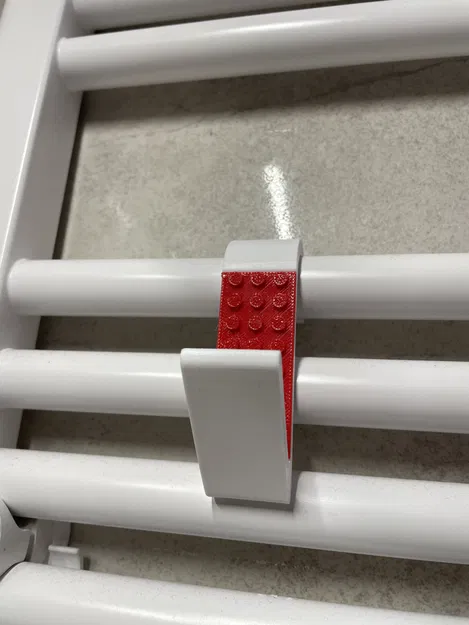 Móc Tắt Nóng Lạnh Phòng Tắm Kiểu LEGO | Treo Khăn Cho Ống Ø23/24 mm | In Hai Màu - Image 5