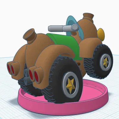 Xe Xúc Xích 4 Bánh Crash Derby Huyền Thoại