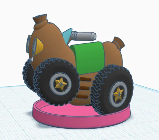 Xe Xúc Xích 4 Bánh Crash Derby Huyền Thoại - Image 5