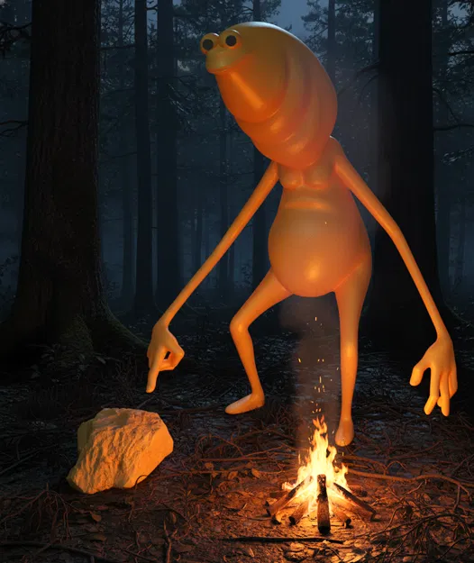 Mô hình 3D Marcus The Worm - Image 1