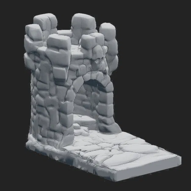 Tháp chiến trường địa hình wargame không cần support in nhanh - Image 1