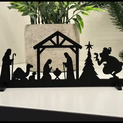 Cảnh Chúa giáng sinh dễ thương, không có gì đáng ngờ đâu!