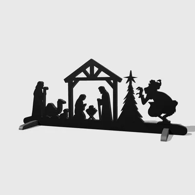 Cảnh Chúa giáng sinh dễ thương, không có gì đáng ngờ đâu!