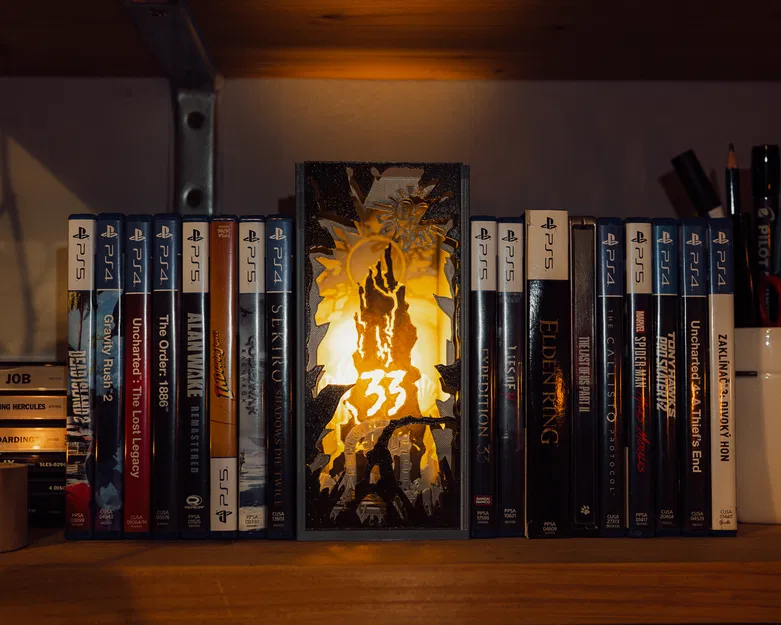 Expedition 33 Monolith Phát Sáng Book Nook - Image 1