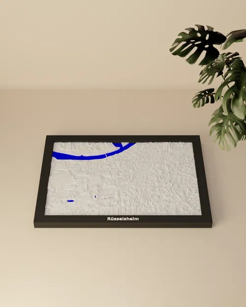 Mô hình thu nhỏ địa hình 3D Rüsselsheim - Đức - Image 2