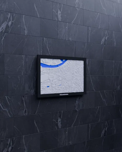 Mô hình thu nhỏ địa hình 3D Rüsselsheim - Đức - Image 4