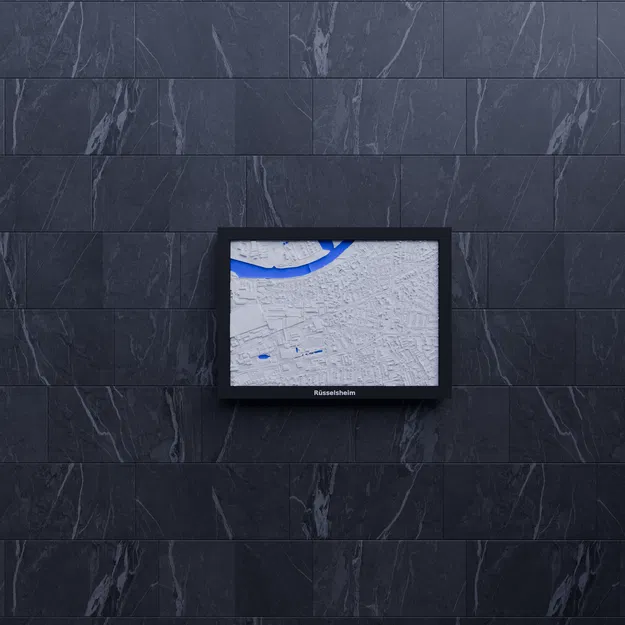 Mô hình thu nhỏ địa hình 3D Rüsselsheim - Đức - Image 6