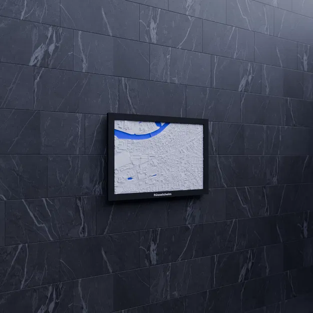 Mô hình thu nhỏ địa hình 3D Rüsselsheim - Đức - Image 7