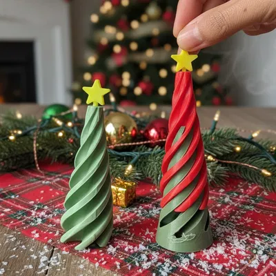 Cây Thông Xoắn Fidget - Cây Thông Giáng Sinh Xoắn Ốc