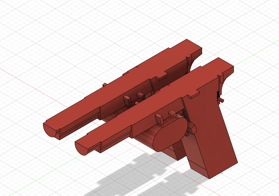 Phụ kiện Airsoft WE Glock - Bản cắt chi tiết bên trong - Image 2