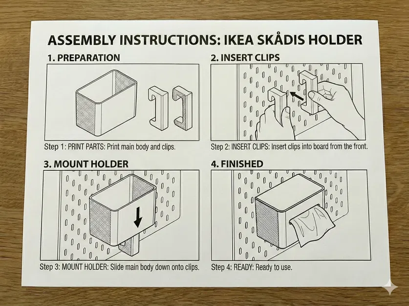 Hệ Thống Gắn Đa Năng Không Cần Support Cho Skadis - Image 1