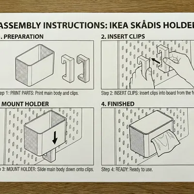 Hệ Thống Gắn Đa Năng Không Cần Support Cho Skadis