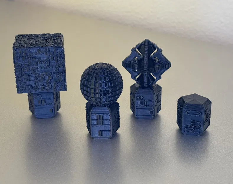 Núm Vặn DJ Hercules Star Trek Borg Tùy Chỉnh - Đế Hình Khối, Cầu, Kim Cương, Ngũ Giác - Image 1