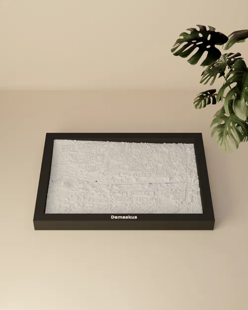 Mô hình thu nhỏ địa hình 3D Damaskus, Syria - Image 2