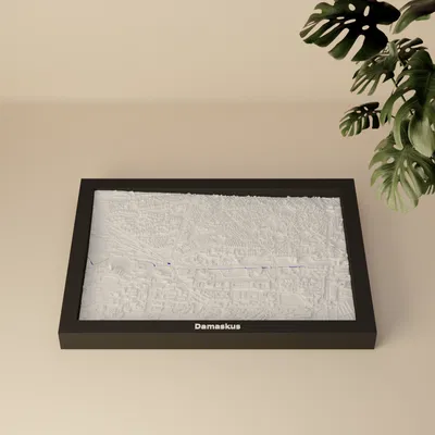 Mô hình thu nhỏ địa hình 3D Damaskus, Syria