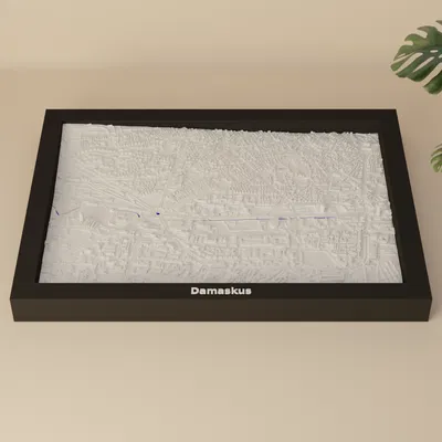 Mô hình thu nhỏ địa hình 3D Damaskus, Syria