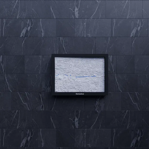 Mô hình thu nhỏ địa hình 3D Damaskus, Syria - Image 7