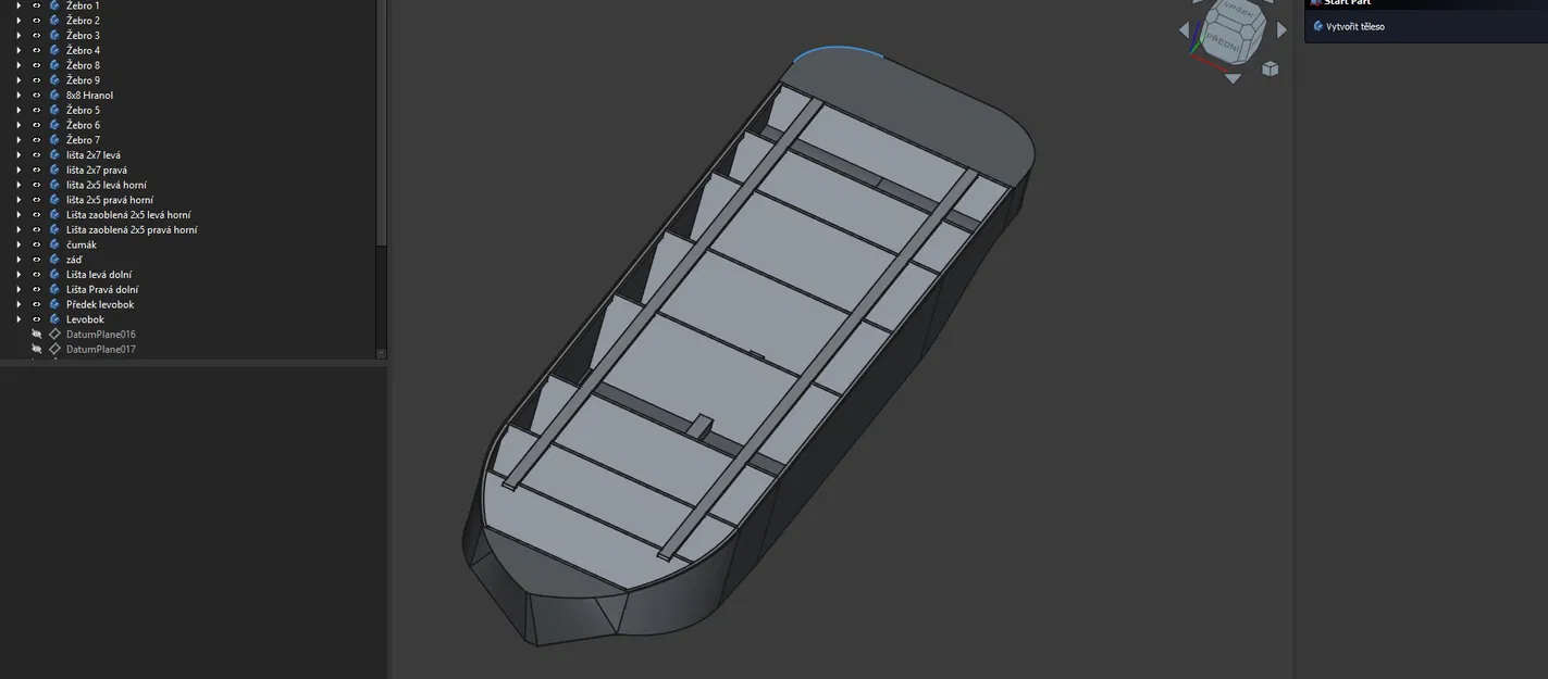 Thân Tàu Monako (Hoàn Chỉnh Với Thanh Sườn) - Image 1