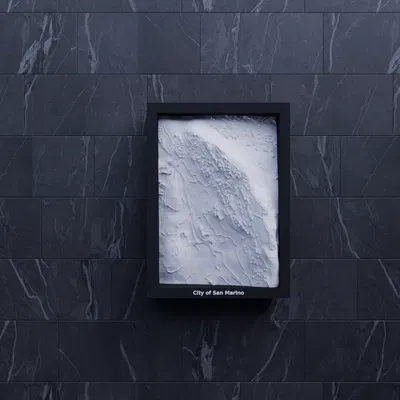 Mô hình thu nhỏ địa hình Thành phố San Marino - In 3D