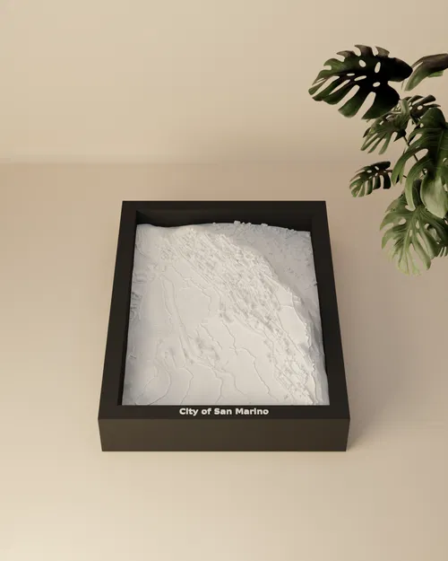 Mô hình thu nhỏ địa hình Thành phố San Marino - In 3D - Image 3