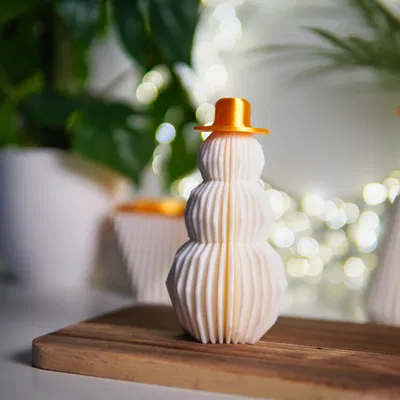 Trang Trí Bàn Tuyết Người Tuyết Hình Học