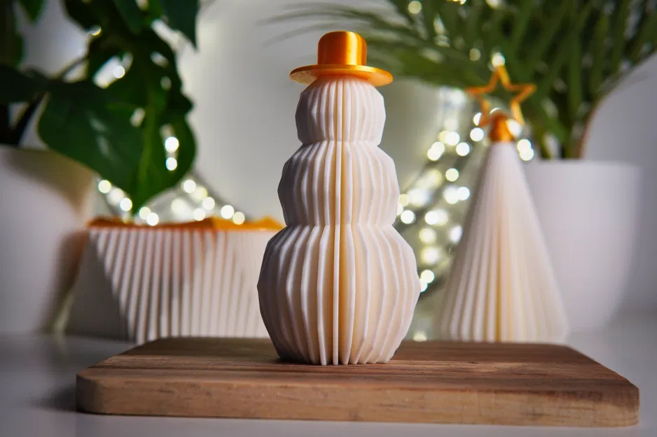 Trang Trí Bàn Tuyết Người Tuyết Hình Học - Image 4