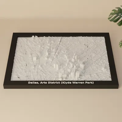 Dallas, Arts District (Klyde Warren Park), Hoa Kỳ - Mô hình 3D thu nhỏ