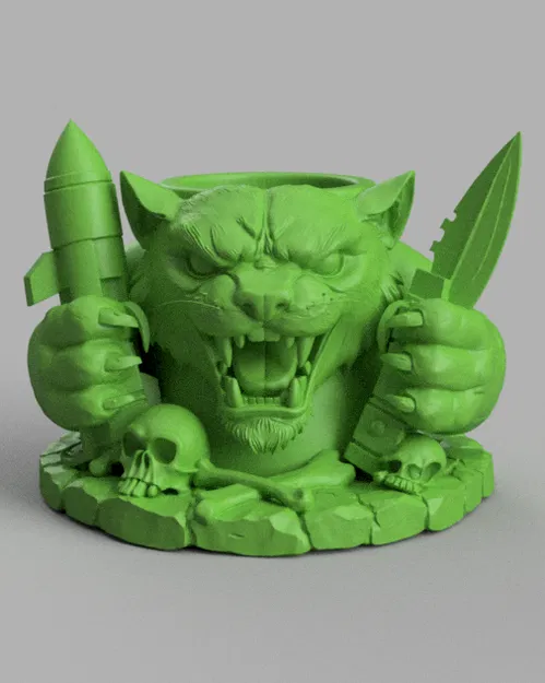 Sói Chiến Binh - Hộp Đựng Bút Hung Tợn - Image 1