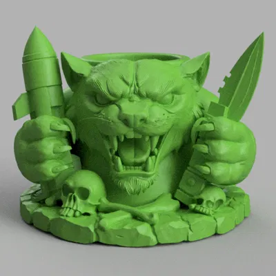 Sói Chiến Binh - Hộp Đựng Bút Hung Tợn