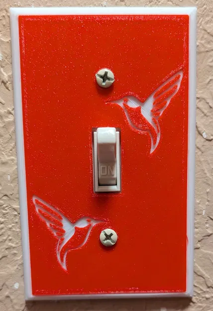 Tấm ốp công tắc đèn hình chim ruồi - Image 3