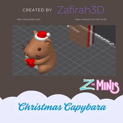 Mô hình CHRISTMAS CAPYBARA Miễn phí