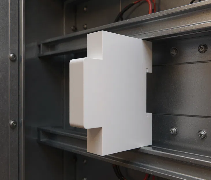 Đế Module Ray DIN Kèm Kẹp Tháo Rời – Thiết Kế FreeCAD Tùy Chỉnh - Image 1