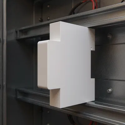 Đế Module Ray DIN Kèm Kẹp Tháo Rời – Thiết Kế FreeCAD Tùy Chỉnh