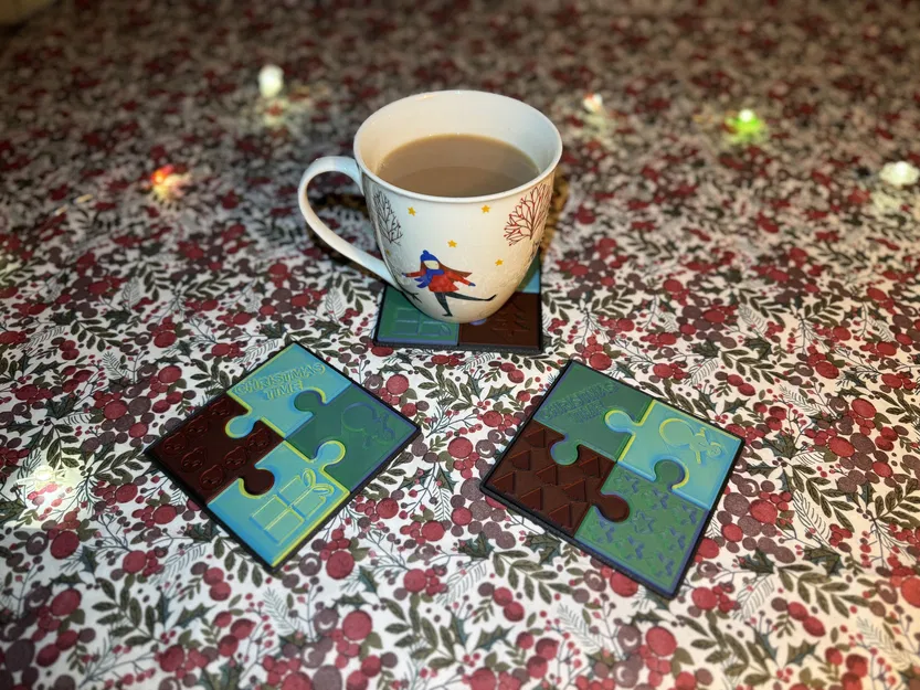 Đế Lót Ly Giáng Sinh Kiểu Xếp Hình - Image 1