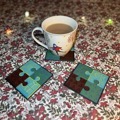 Đế Lót Ly Giáng Sinh Kiểu Xếp Hình