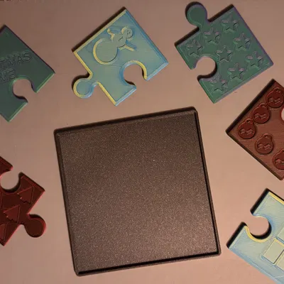 Đế Lót Ly Giáng Sinh Kiểu Xếp Hình