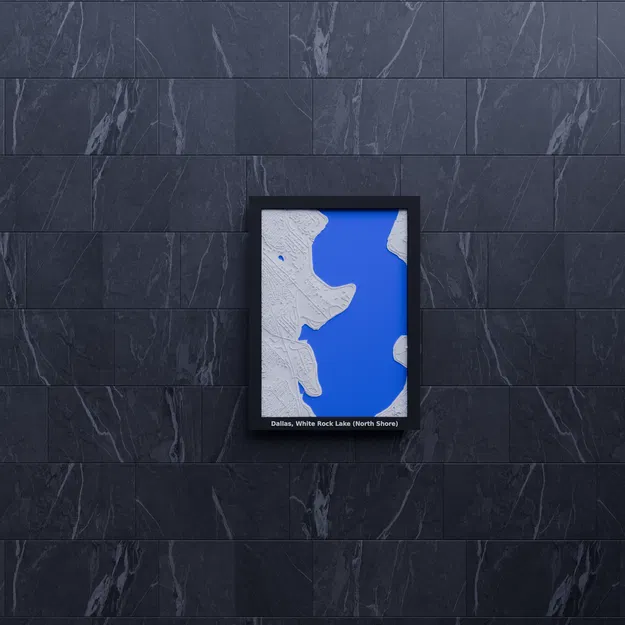 Mô hình 3D thu nhỏ Dallas, White Rock Lake (Bờ Bắc) - Hoa Kỳ - Image 7