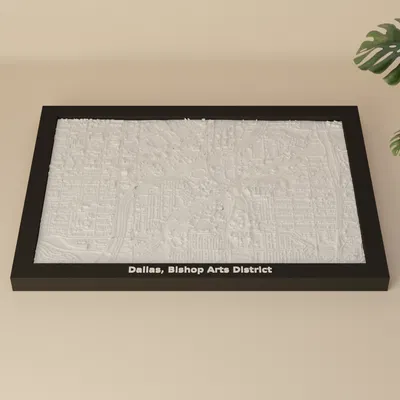 Mô hình thu nhỏ địa hình Dallas, Bishop Arts District, Hoa Kỳ