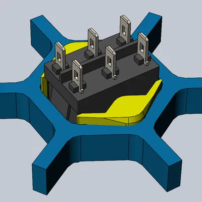 Block gắn công tắc cho Voron skirt